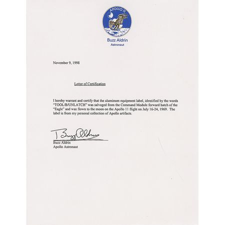 Lot #417 Buzz Aldrin - Image 2
