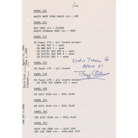 Lot #436 Buzz Aldrin - Image 1
