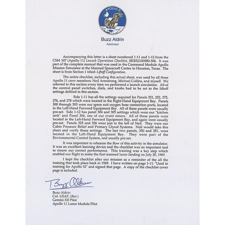 Lot #436 Buzz Aldrin - Image 2