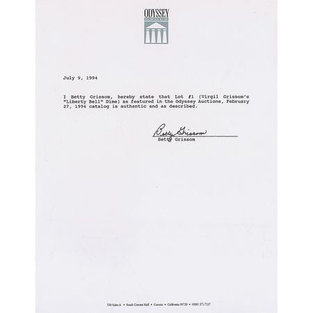 Lot #141 Gus Grissom - Image 3