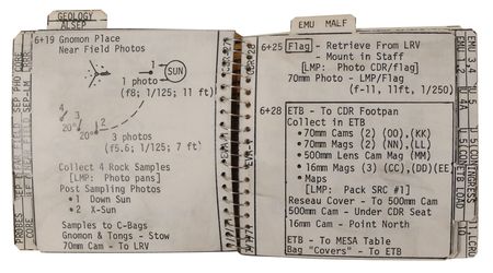 Lot #510 Dave Scott Apollo 15 Flown Lunar Surface-Used EVA-1 Cuff Checklist - Image 50