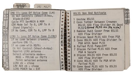 Lot #510 Dave Scott Apollo 15 Flown Lunar Surface-Used EVA-1 Cuff Checklist - Image 20