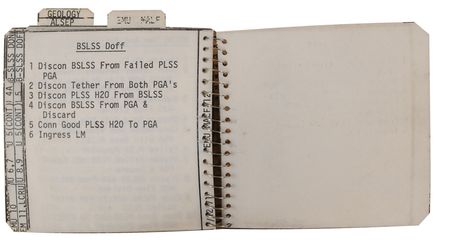 Lot #510 Dave Scott Apollo 15 Flown Lunar Surface-Used EVA-1 Cuff Checklist - Image 100