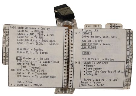 Lot #510 Dave Scott Apollo 15 Flown Lunar Surface-Used EVA-1 Cuff Checklist - Image 83