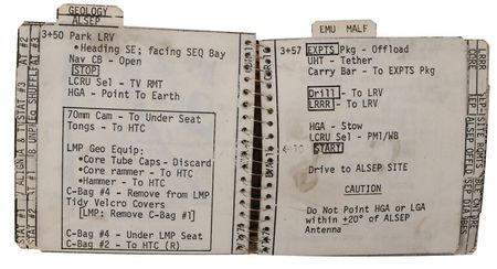 Lot #510 Dave Scott Apollo 15 Flown Lunar Surface-Used EVA-1 Cuff Checklist - Image 87