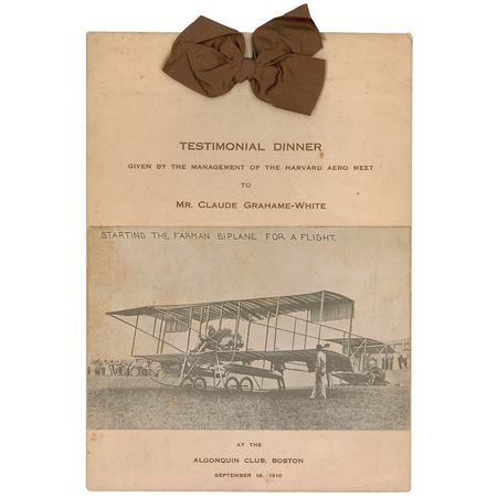Lot #16 Harvard Aero Meet 1910 - Image 1