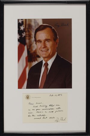 Lot #204 George Bush Handwritten Letter Signed - Image 2