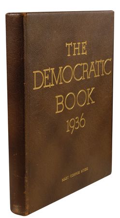 Lot #164 Franklin D. Roosevelt: Desirable 1936 The Democratic Book with intact White House vignette - Image 2