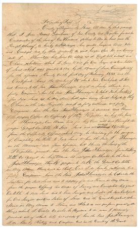Lot #433 Erasmo Seguin Signed Document - Image 1