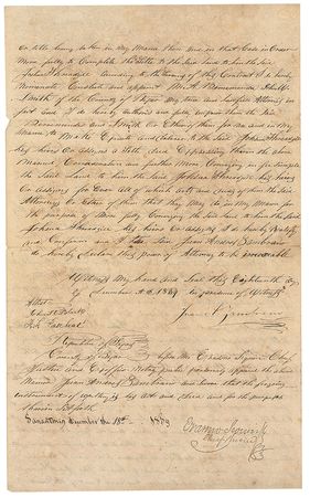 Lot #433 Erasmo Seguin Signed Document - Image 3