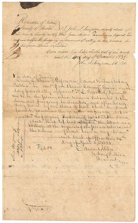 Lot #433 Erasmo Seguin Signed Document - Image 4