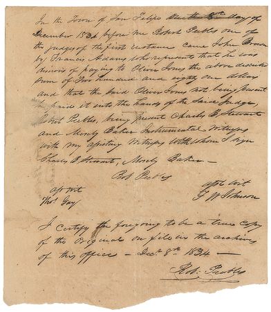 Lot #415 Robert Peebles Endorsement - Image 1