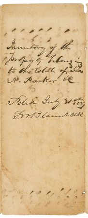 Lot #253 Stephen William Blount Docketing Signature - Image 2