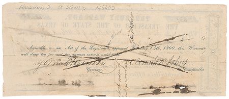 Lot #354 Sam Houston Signed Document - Image 2