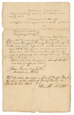 Lot #343 Jesse Grimes Signed Document - Image 1