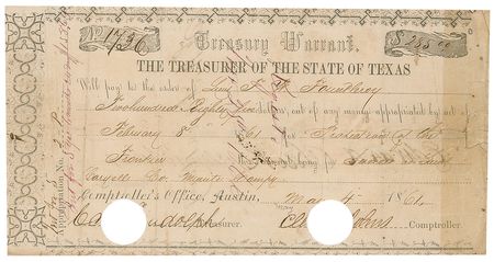 Lot #283 Edward Clark Signed Document - Image 1