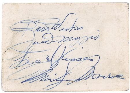 Lot #1240 Marilyn Monroe and Joe DiMaggio: One of only four pairings of Marilyn and Joe DiMaggio signatures we?ve ever offered, secured in 1954 - Image 1