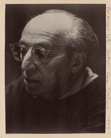 Lot #1038 Aaron Copland Signed Photograph - Image 1