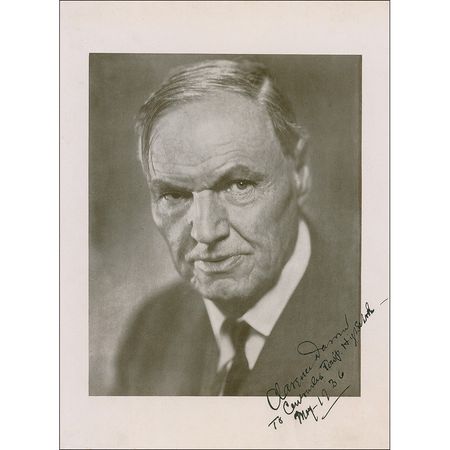 Lot #298 Clarence Darrow: Oversized portrait of the famed Scopes defense attorney - Image 2