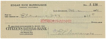 Lot #689 Edgar Rice Burroughs - Image 1