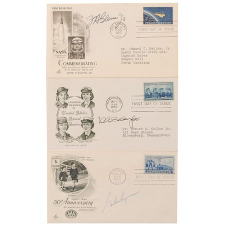 Lot #631 Mercury Astronauts First Day Covers - Image 2