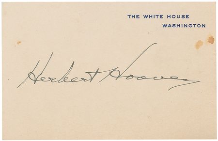 Lot #125 Herbert Hoover - Image 1