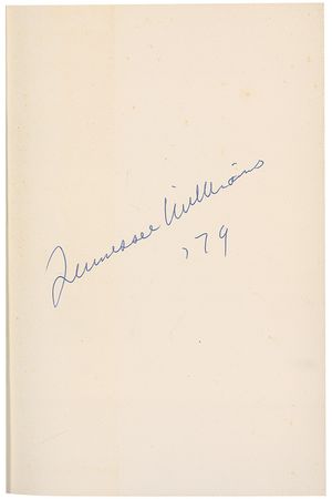 Lot #858 Tennessee Williams Book - Image 1