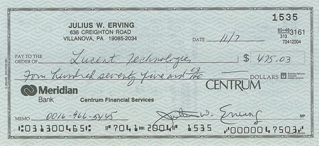 Lot #1539 Julius Erving - Image 1