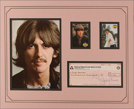 Lot #985 Beatles: George Harrison Check - Image 2