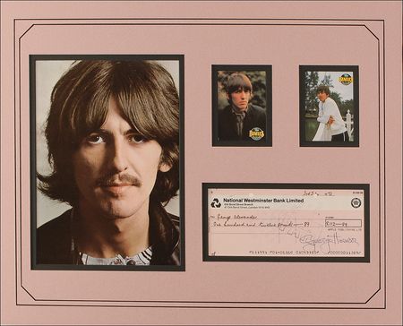Lot #985 Beatles: George Harrison Check - Image 1