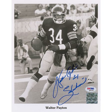Lot #1617 Walter Payton Signed Photograph - Image 2