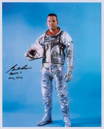 Lot #600 Gordon Cooper Signed Photograph - Image 1