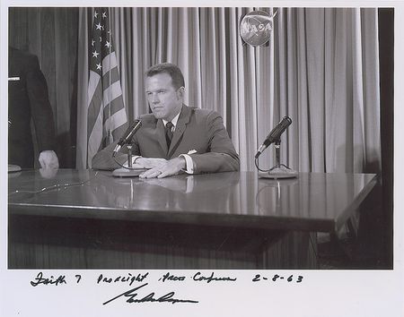 Lot #602 Gordon Cooper Signed Photograph - Image 2