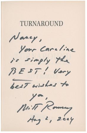 Lot #490 Mitt Romney - Image 1