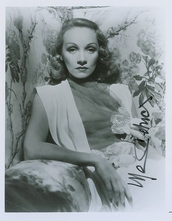 Lot #1293 Marlene Dietrich Signed Photograph - Image 1