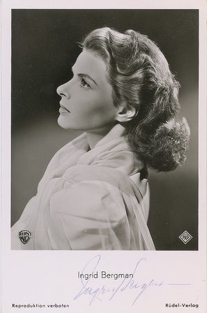 Lot #1277 Ingrid Bergman Signed Photograph - Image 2