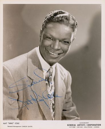Lot #999 Nat King Cole Signed Photograph - Image 2