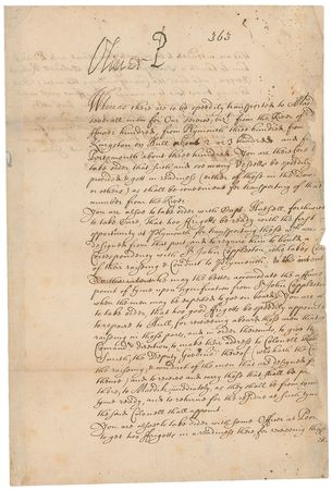 Lot #290 Oliver Cromwell: Extraordinarily scarce letter from the Lord Protector as he bolsters France?s troops, delaying Charles II?s return to England - Image 1