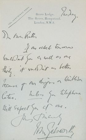 Lot #743 John Galsworthy - Image 1