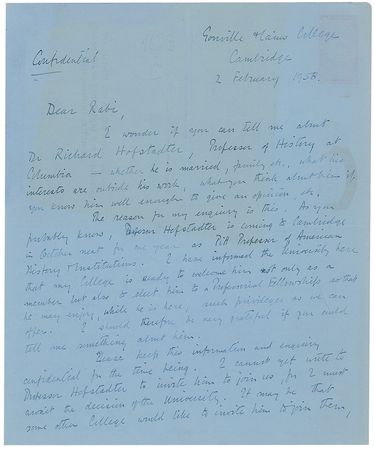 Lot #279 James Chadwick: Discoverer of the neutron seeks out information on Hofstadter - Image 1