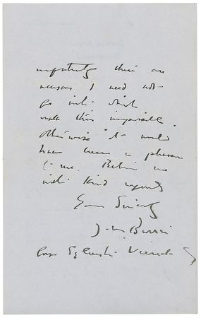 Lot #671 James M. Barrie - Image 2