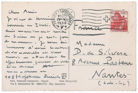 Lot #938 Arthur Honegger Handwritten Letter Signed - Image 1