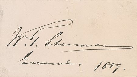Lot #540 William T. Sherman Visiting Card - Image 1