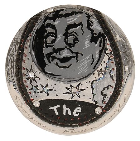 Lot #730 Charles Fazzino: Striking one-of-a-kind Honeymooners baseball hand-painted by the renowned pop artist, Fazzino - Image 1