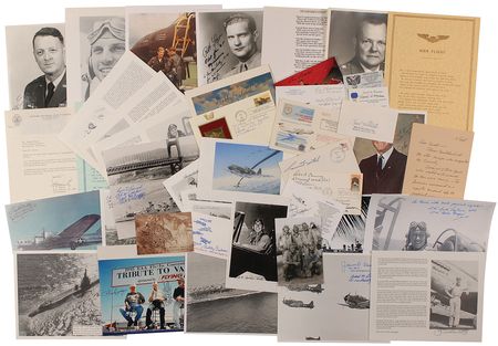 Lot #526 Military History: Vast, 158 item, militaria collection of officers and pilots - Image 1