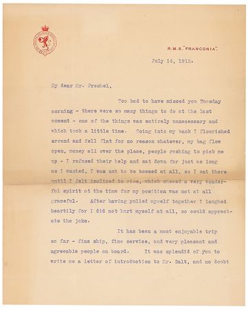 Lot #1192 Lotta Crabtree: Rare letter signed in full from the Broadway star - Image 1