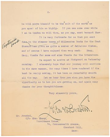 Lot #1192 Lotta Crabtree: Rare letter signed in full from the Broadway star - Image 2