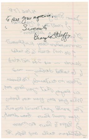 Lot #799 Georgia O?Keeffe: O?Keeffe lashes out at a relative who was later found forging her work - Image 2