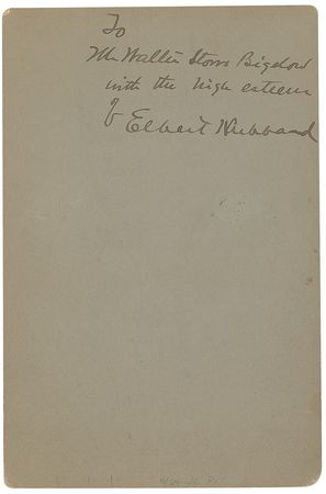 Lot #758 Elbert Hubbard Signed Photograph - Image 2
