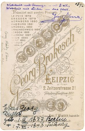 Lot #315 Georg Moritz Ebers Signed Photograph - Image 2